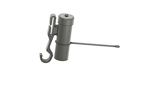 Hardhat back clip and earplug holder