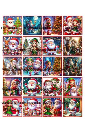 Christmas stickers-resolution 10656x14908 PDF