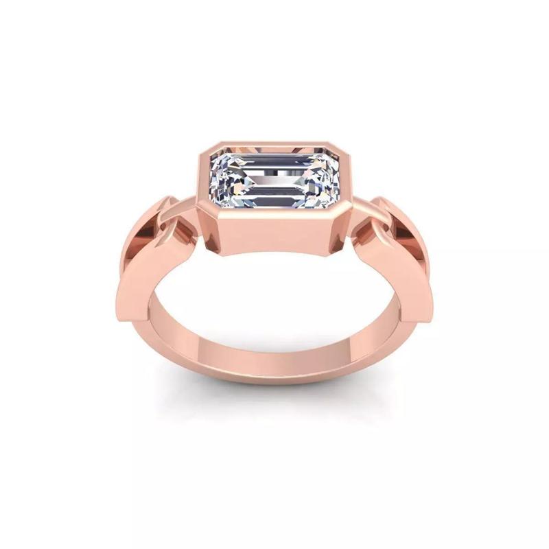 Woman Engagement Ring 3d Model and Render 19