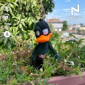 Zombie Daffy Duck Flexi (LUCAS DUCK) / divided parts / 3 mf multicolor