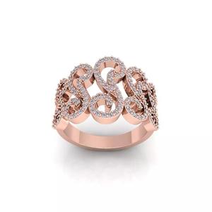 Woman Engagement Ring 3d Model and Render 33