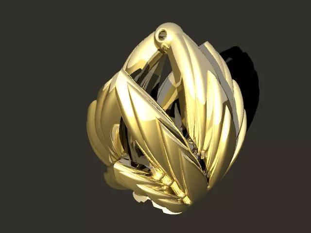 cannabis themed jewelry pendant