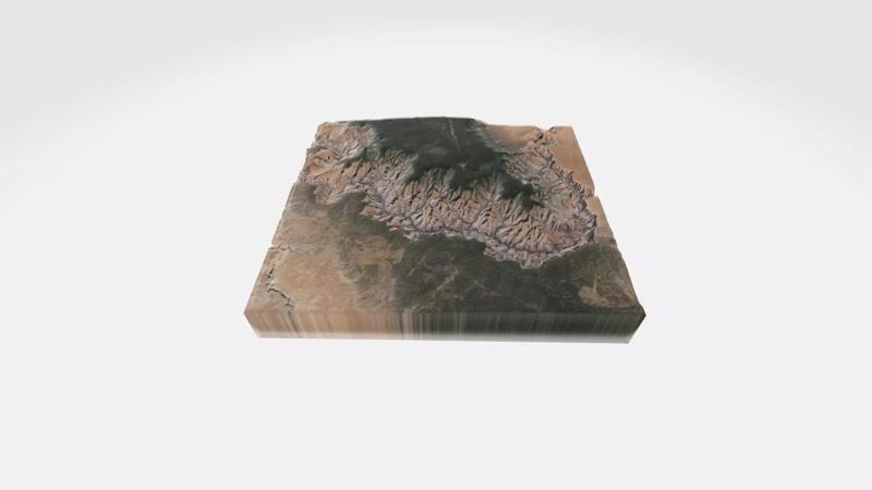 GRAND CANYON - USA - 3D MAP