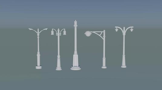 Light Post Models for Urban Design Projects