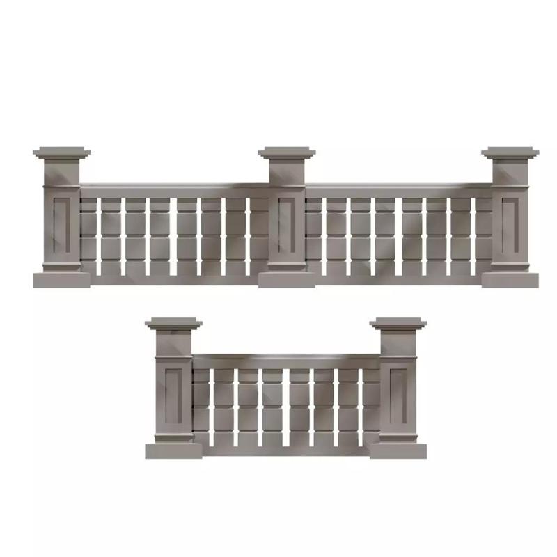 3D Concrete Balustrade