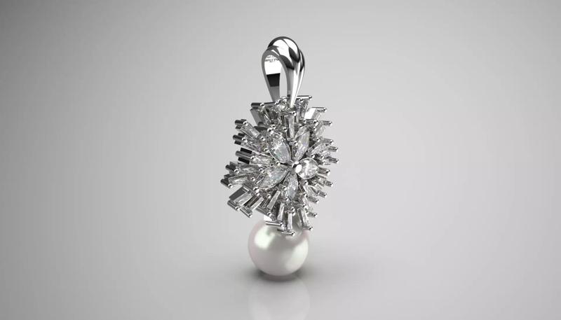 bride pearl jewelry pendant pp0038