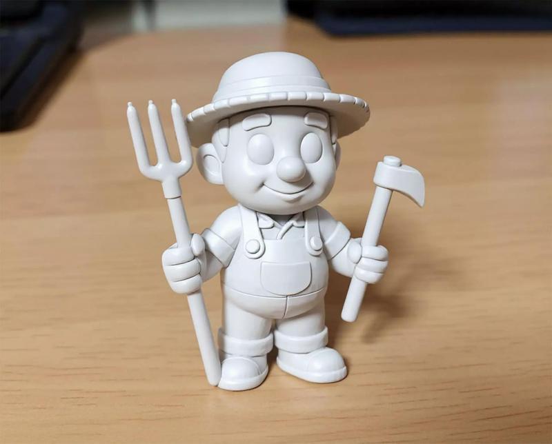 Cartoon Farmer 3D Printable