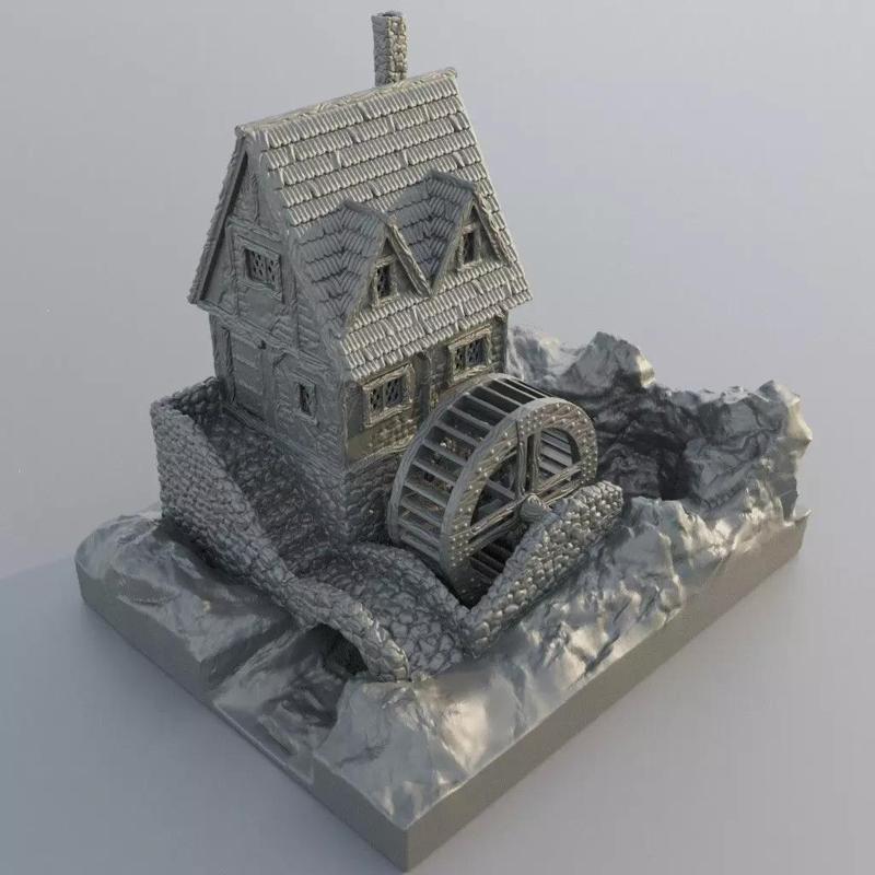 Watermill House Tabletop Terrain 28 mm