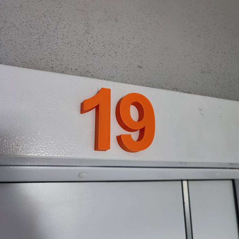 House Number Sign with magnet