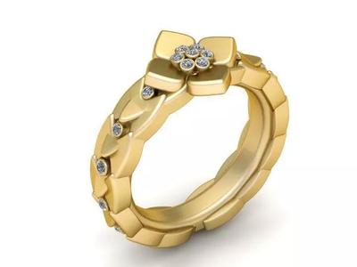Gold Flower Ring