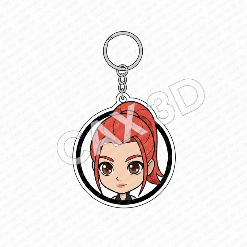 mira CUTE KEYCHAIN-kpop demon hunters-VERSION 2