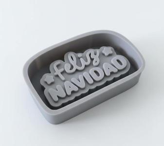 Molde de Vela Feliz Navidad (Matriz o inverso)