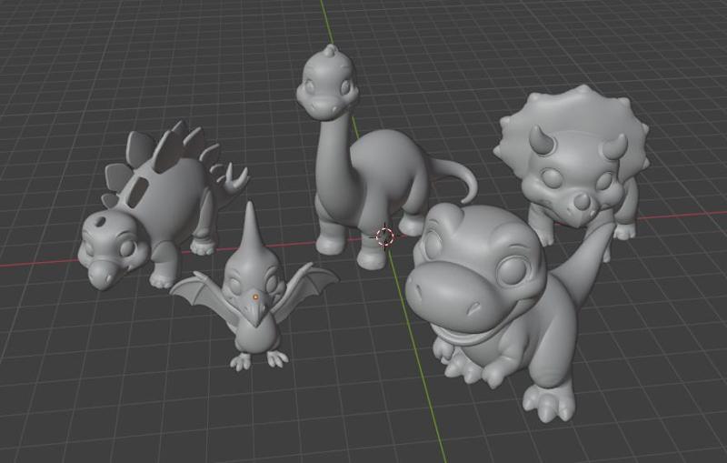 Cute dinosaurs - figure set