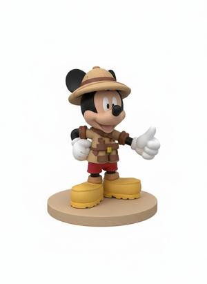 Mickey Safari 3D Sculpture - Collector Style