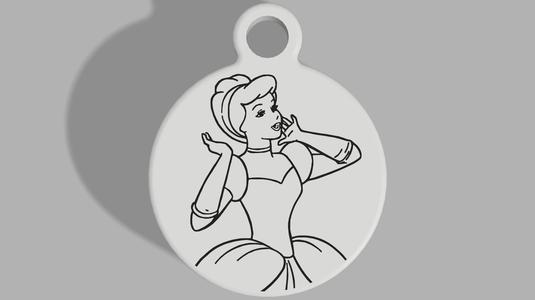 Cinderella Keyring