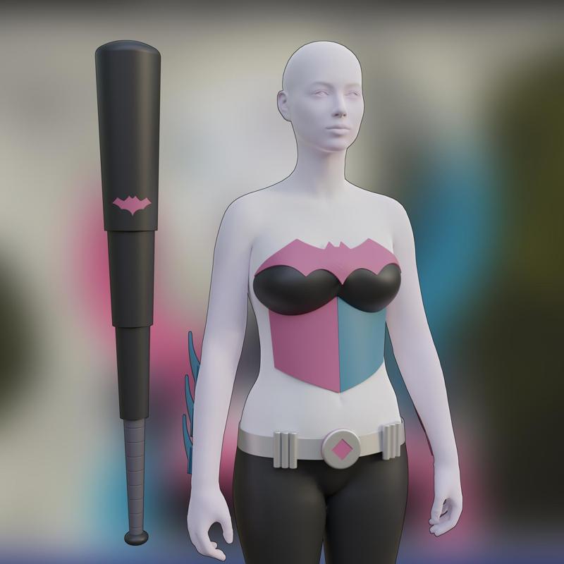 harley quinn batsuit season 4 cosplay  Bat-costume