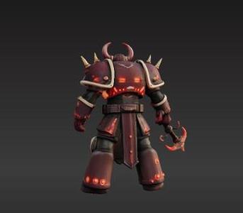 Dark Void Champion – Twisted Sci-Fi Warrior STL Miniature