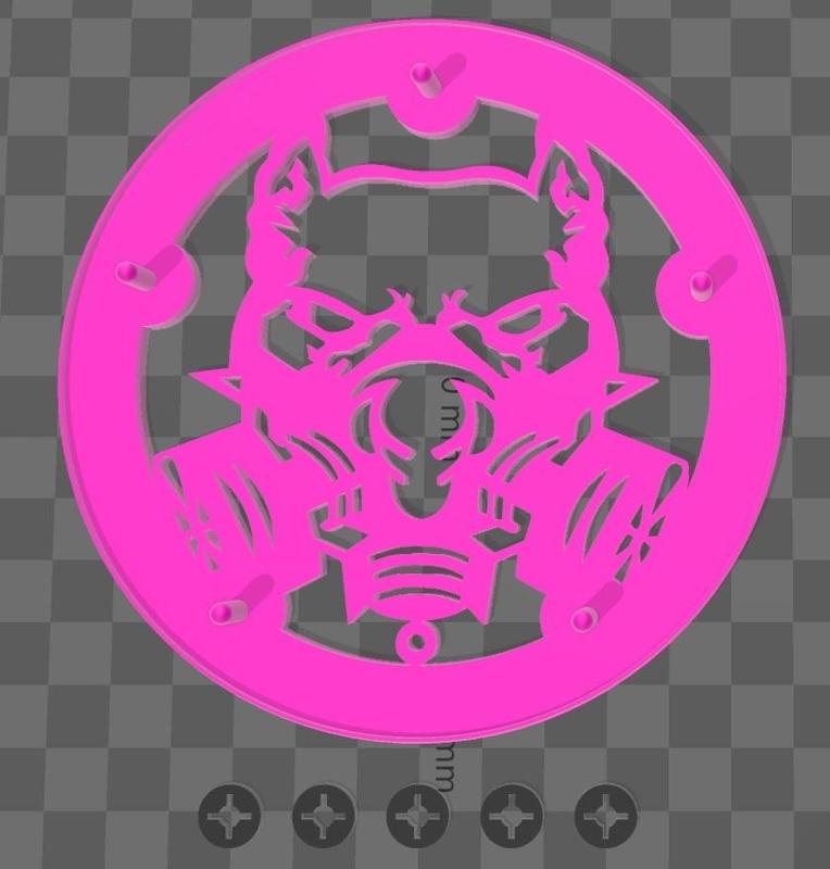 Mercedes Benz W208 - W209 CLK speaker cover LOGO Pitbull