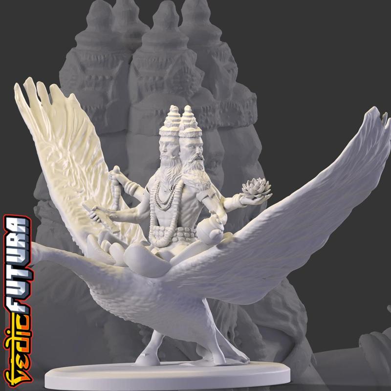 Brahma Hamsavahana (Riding the Celestial Swan)