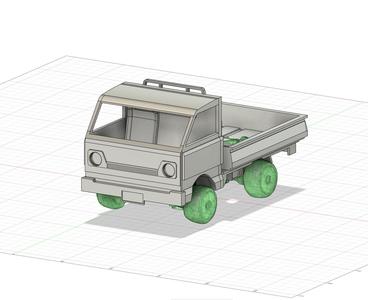 Losi Micro T Kei truck body shell