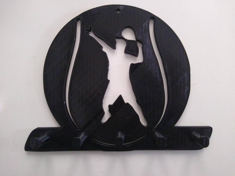 Padel (Paddle) Player Keychain Holder