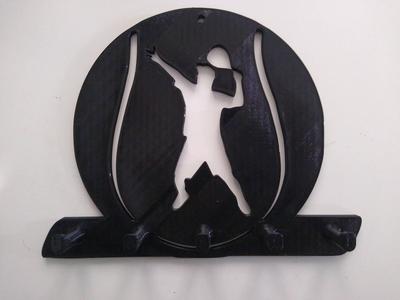 Padel (Paddle) Player Keychain Holder