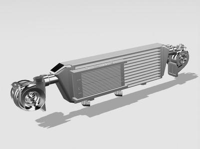 rc drift 1/10 front intercooler