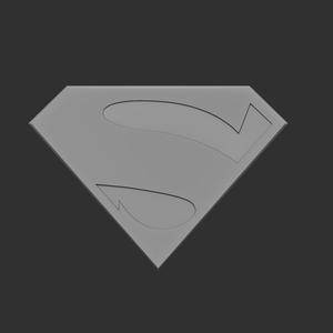Absolute Superman Logo - 3D Printable Emblem