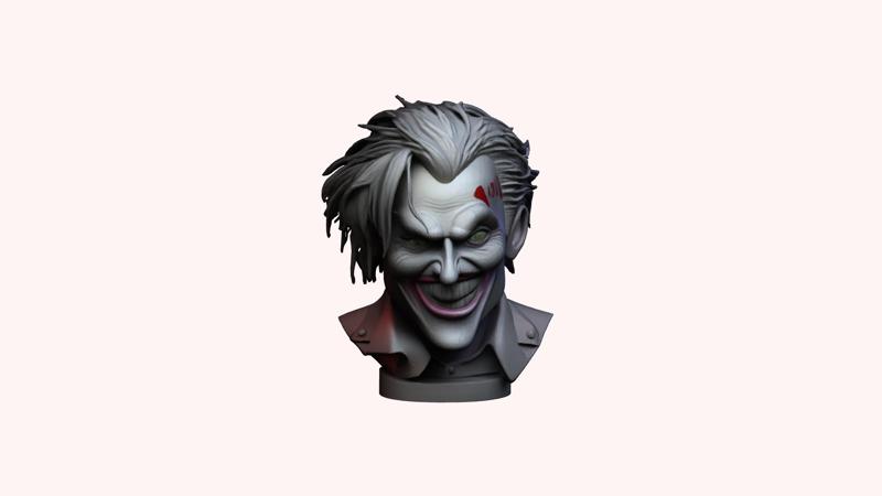 The Dark Knight statue sculpture joker