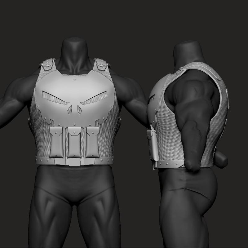 Punisher chest armor 1/6 scale TBLeague M34