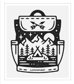 Adventures Backpack Decoration - 2D Art