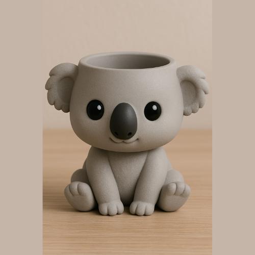 Koala maceta, decoración, hogar, porta objetos, joyero, dulcero, recuerdos baby shower, bautizo, fiesta,