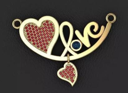 love necklace jewelry designer