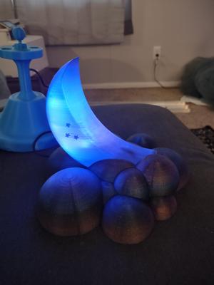 Moon in the Clouds Children's Nite Light