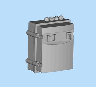Control power module with terminal miniature scene model