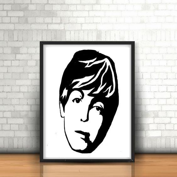 Paul McCartney wall sculpture 2D