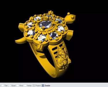 tortoise ring 3dm file