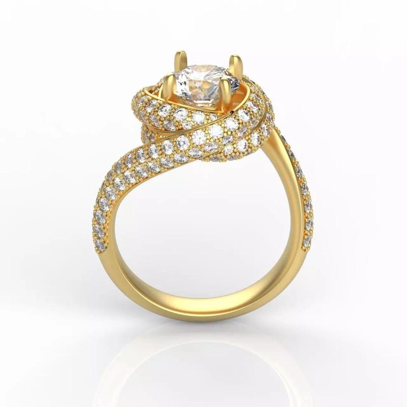 Trinity Ruban Diamond Ring 6mm