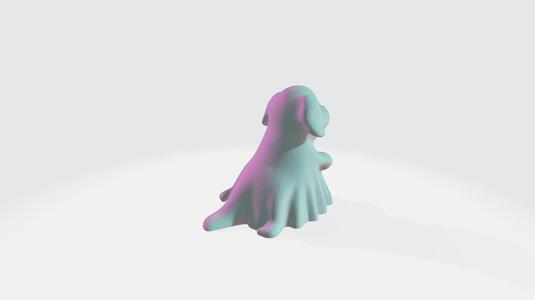 Ghost dog for halloween - 3d model