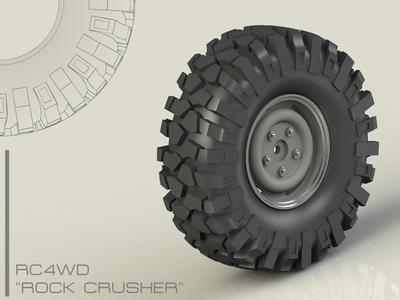 1.9" x 108mm Wheel Rim and Tyre for 1/10 Scale RC Rock Crawler