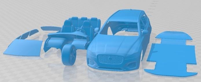 Jaguar XF Wagon 2021 Printable Car