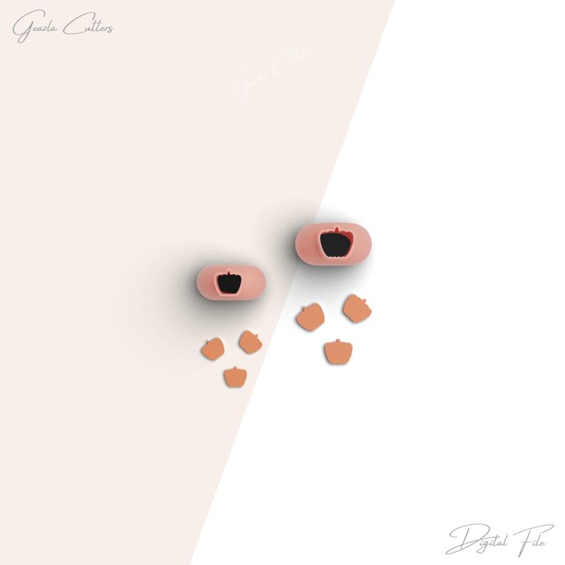 Pumpkin Micro Clay Cutter, Fall Polymer Clay Cutter, Tiny Clay Cutter, 2 Sizes Included, Digital STL File, No: 123