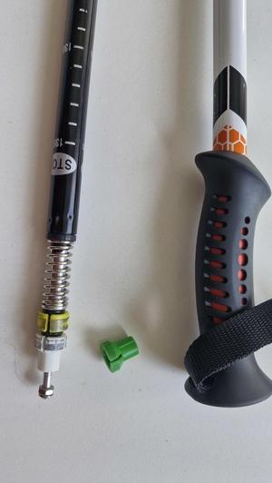 Trekking pole parts, repuestos para bastón de treking.