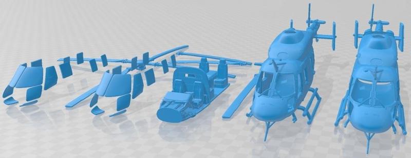 Ansat Aurus Printable Helicopter