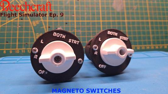 Beechcraft Baron B58 Ignition switch for flight simulators
