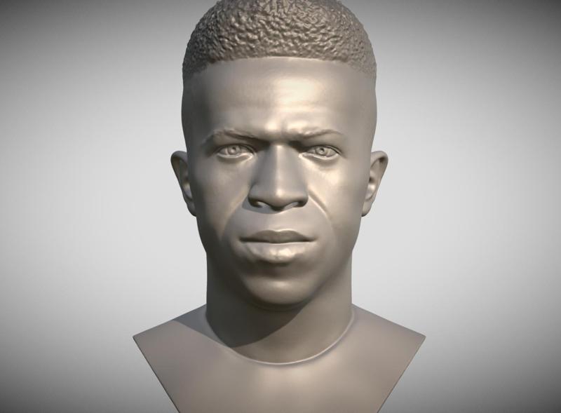 Vinicius Jr bust for 3D printing