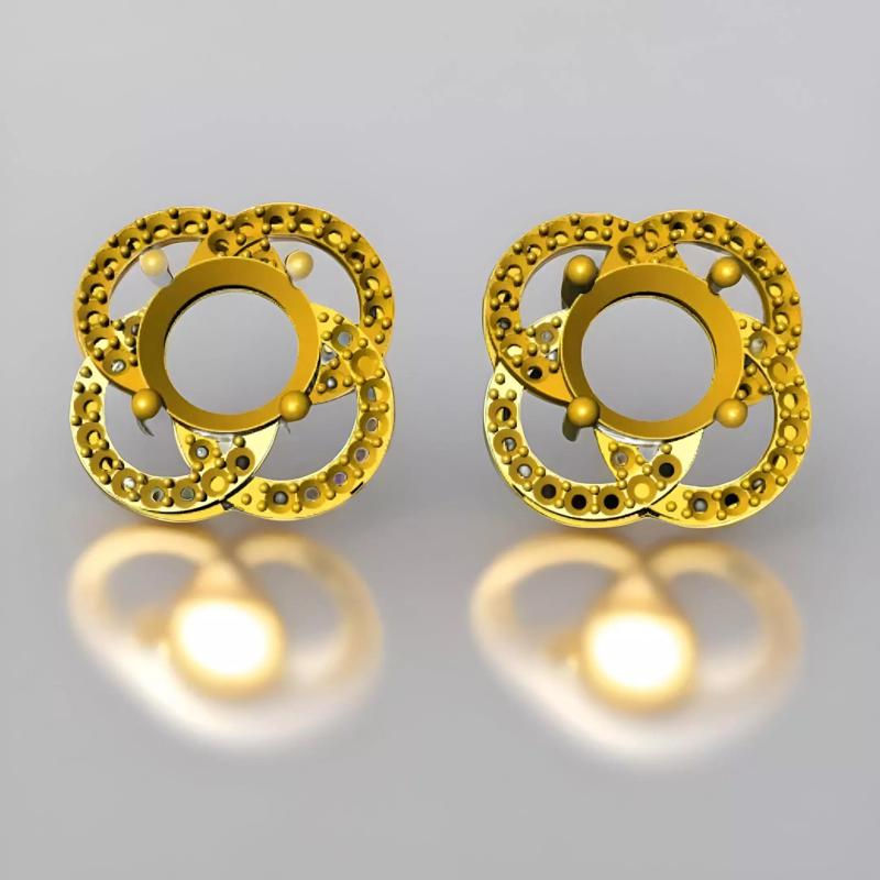 Floral Stud Earrings