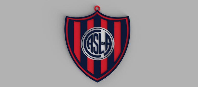 Club Atlético San Lorenzo de Almagro Soccer keychain - pendant - earring