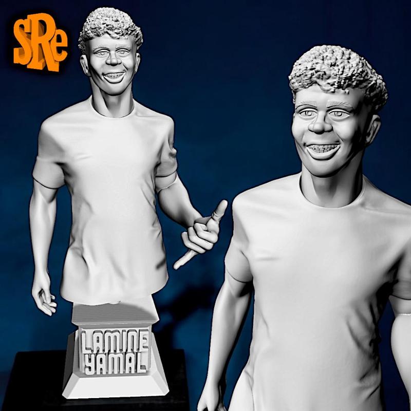 Lamine Yamal Bust - Footballer F.C Barcelona