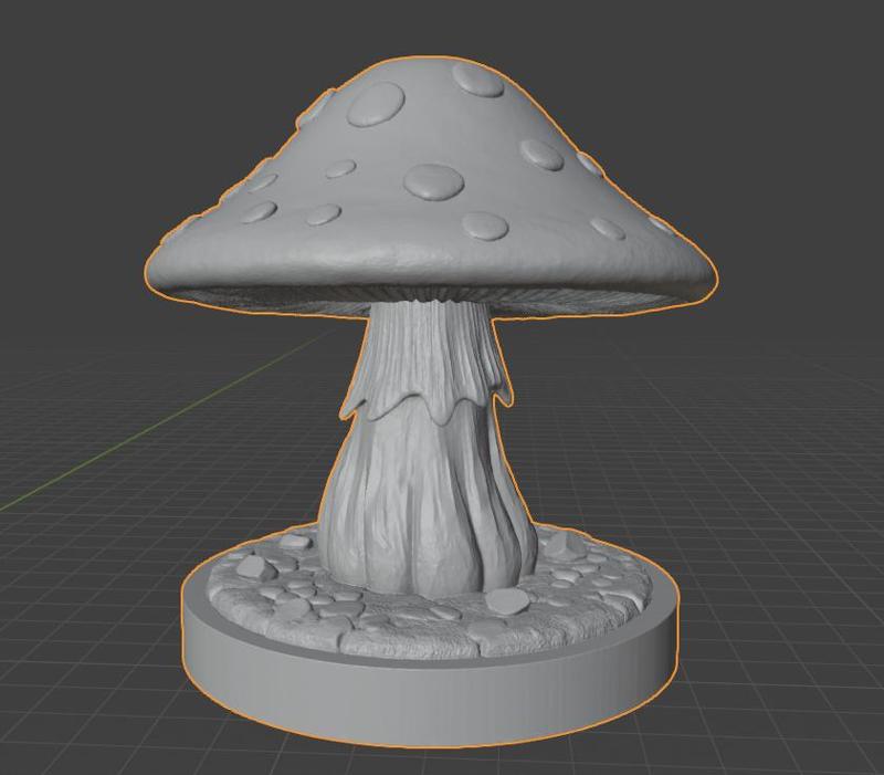 Amanita Muscaria (Fly Agaric) - Fantasy Mushroom 3D Print Model | Terrain Scenery